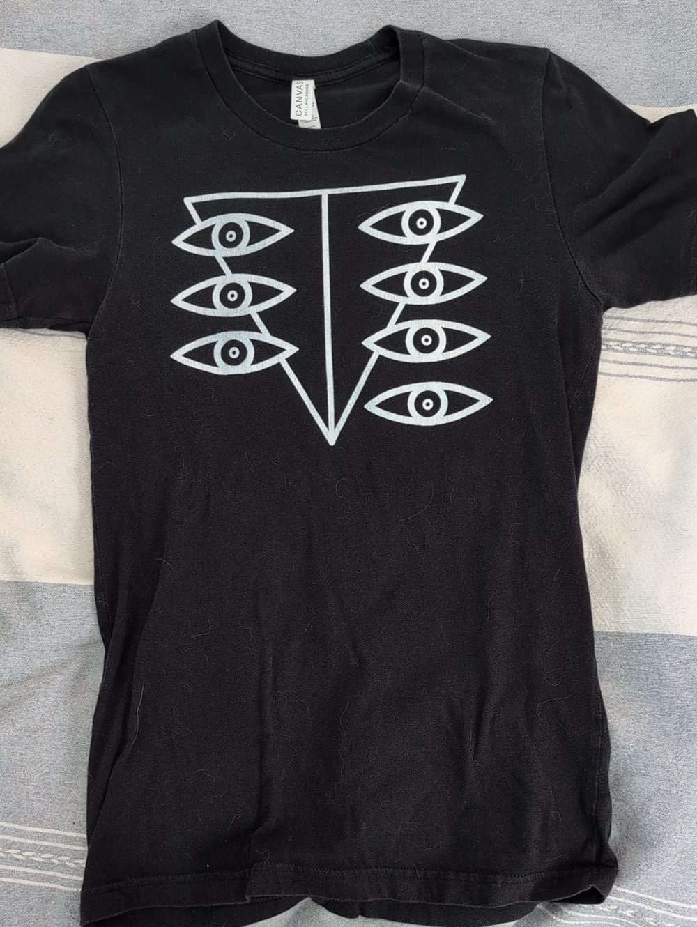 Bella Canvas Black Tee with White Label